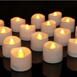 New Set of 48 LED Flickering tea light candles